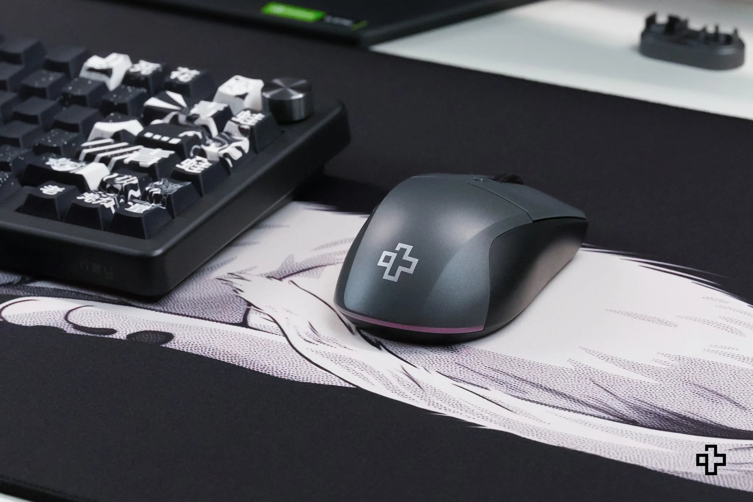 mysz QwertyKey Flow Office Bluetooth bezprzewodowa RGB czarna