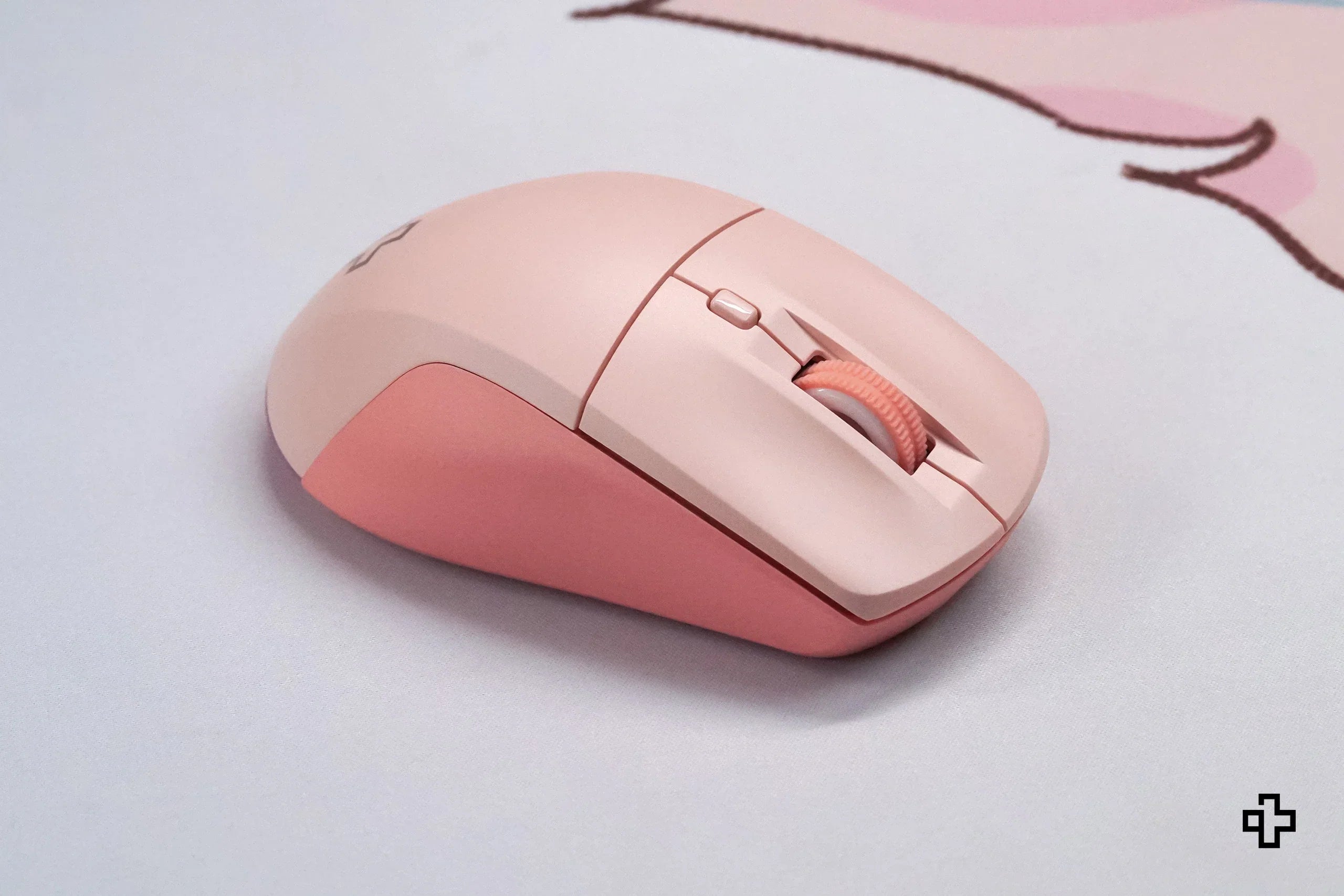 mysz QwertyKey Flow Office Bluetooth bezprzewodowa RGB różowa