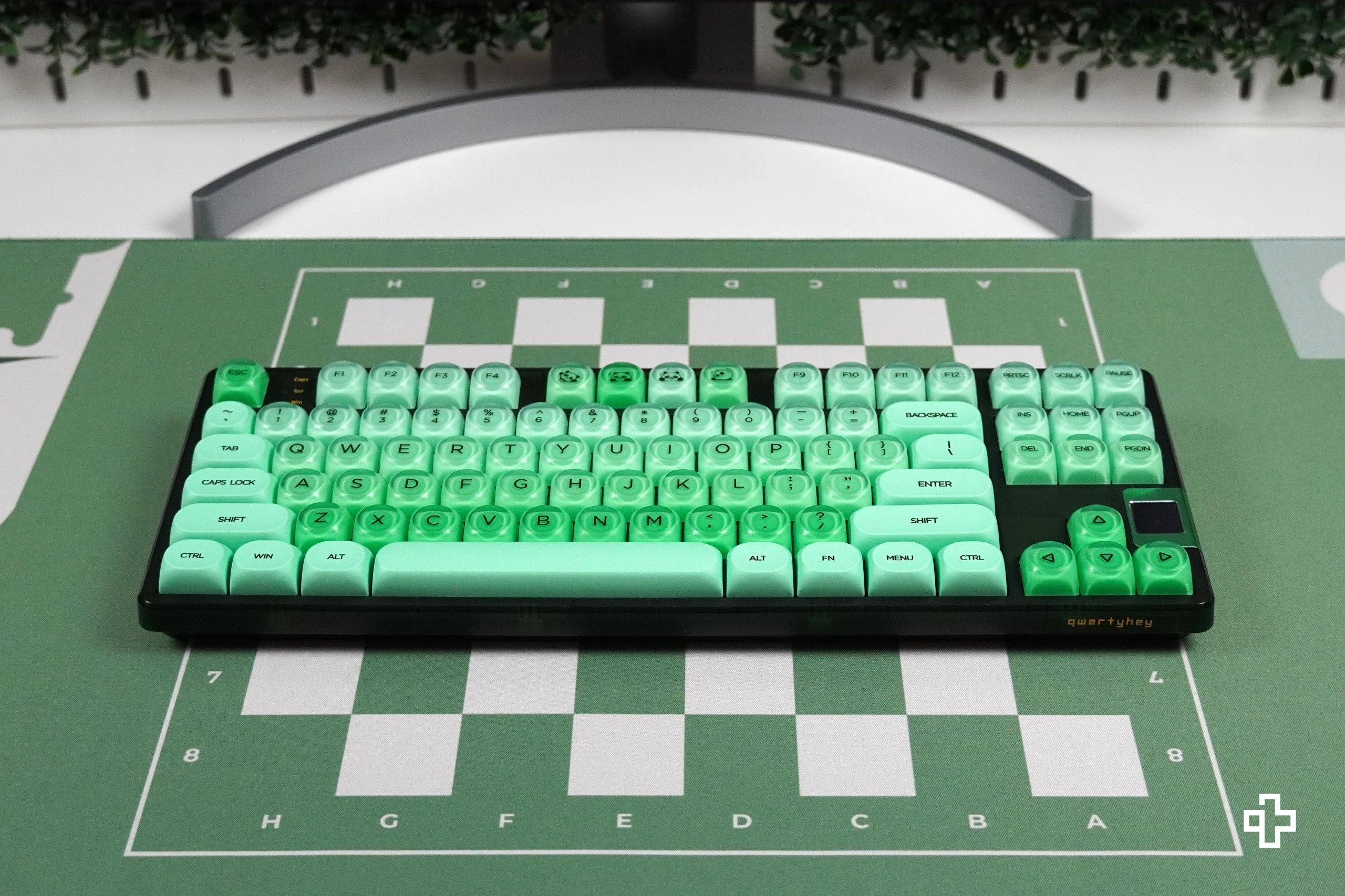 Zestaw keycapów QwertyKey Mint profil HOA