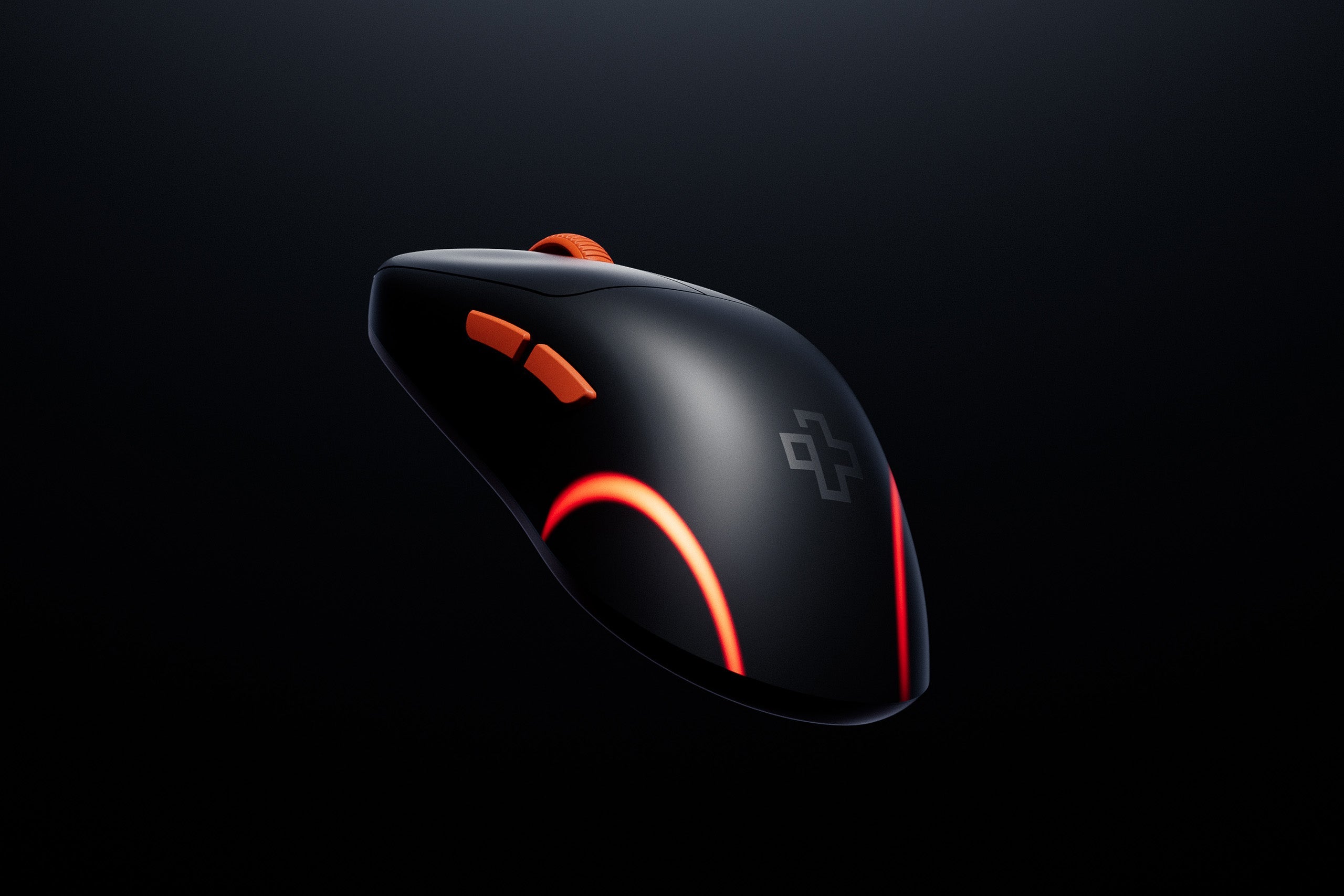 mysz Gaming QwertyKey Falcon czarna 8K, 30.000 DPI, Bluetooth bezprzewodowa trio mode, Pixart 3950