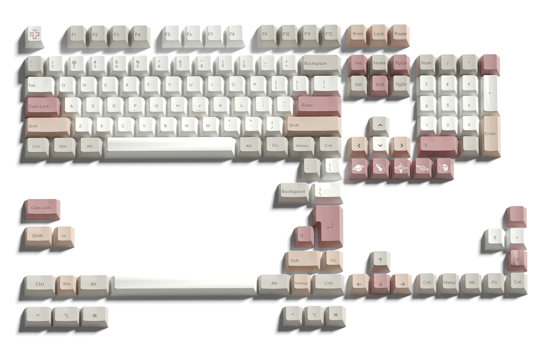 Zestaw keycapów QwertyKey Mars