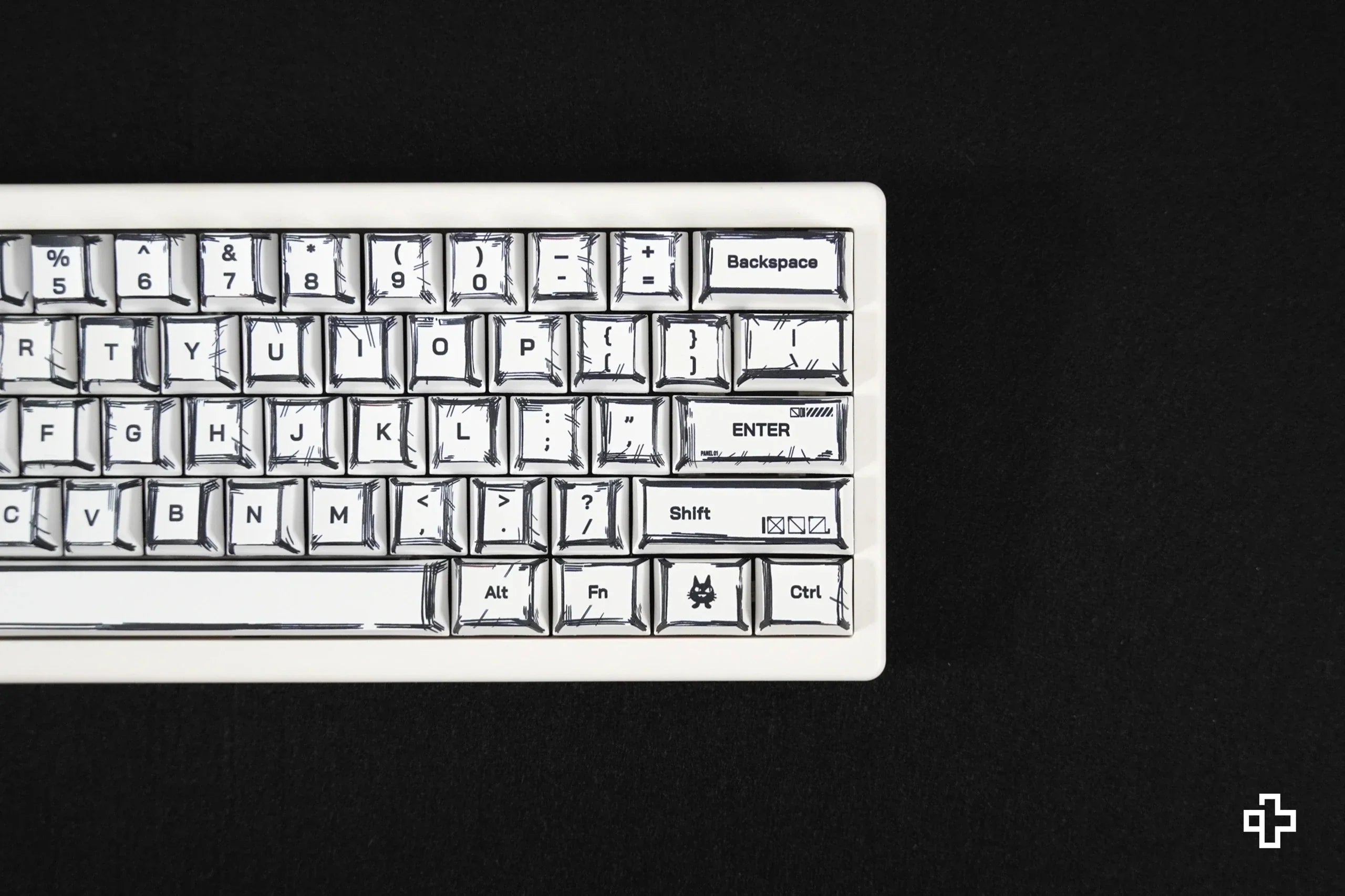Zestaw keycapów QwertyKey Manga profil Cherry materiał PBT