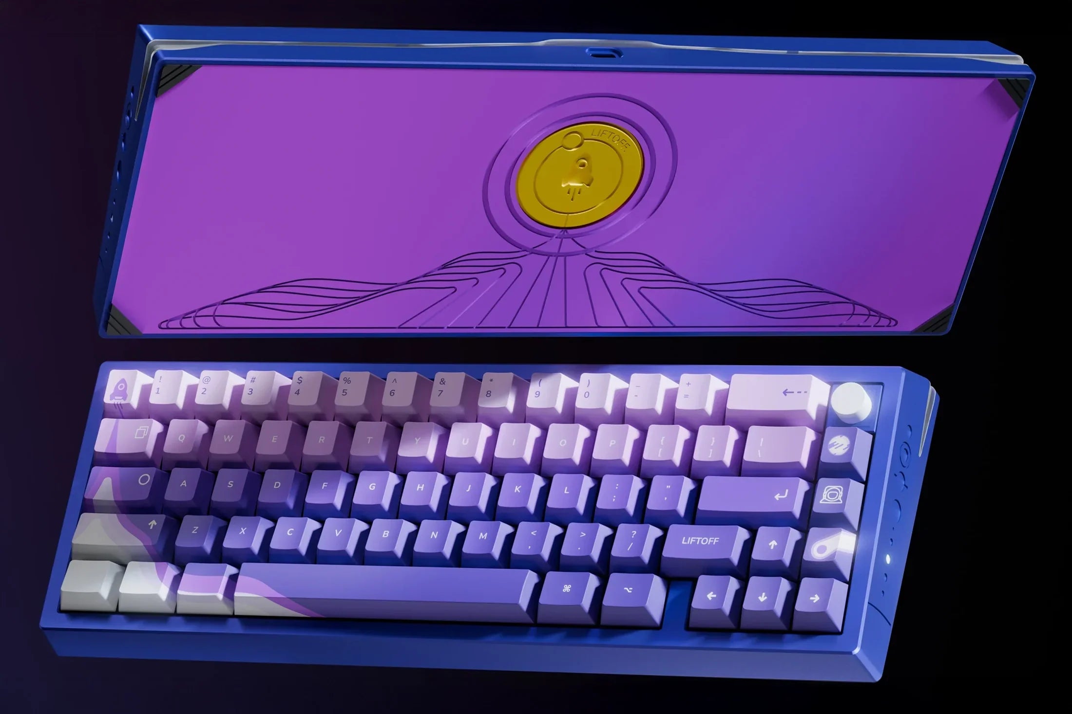 QwertyKey x Meletrix Zoom65 V3 Liftoff, klawiatura aluminiowa custom, Bluetooth, bezprzewodowa, QMK/VIA, pełne RGB