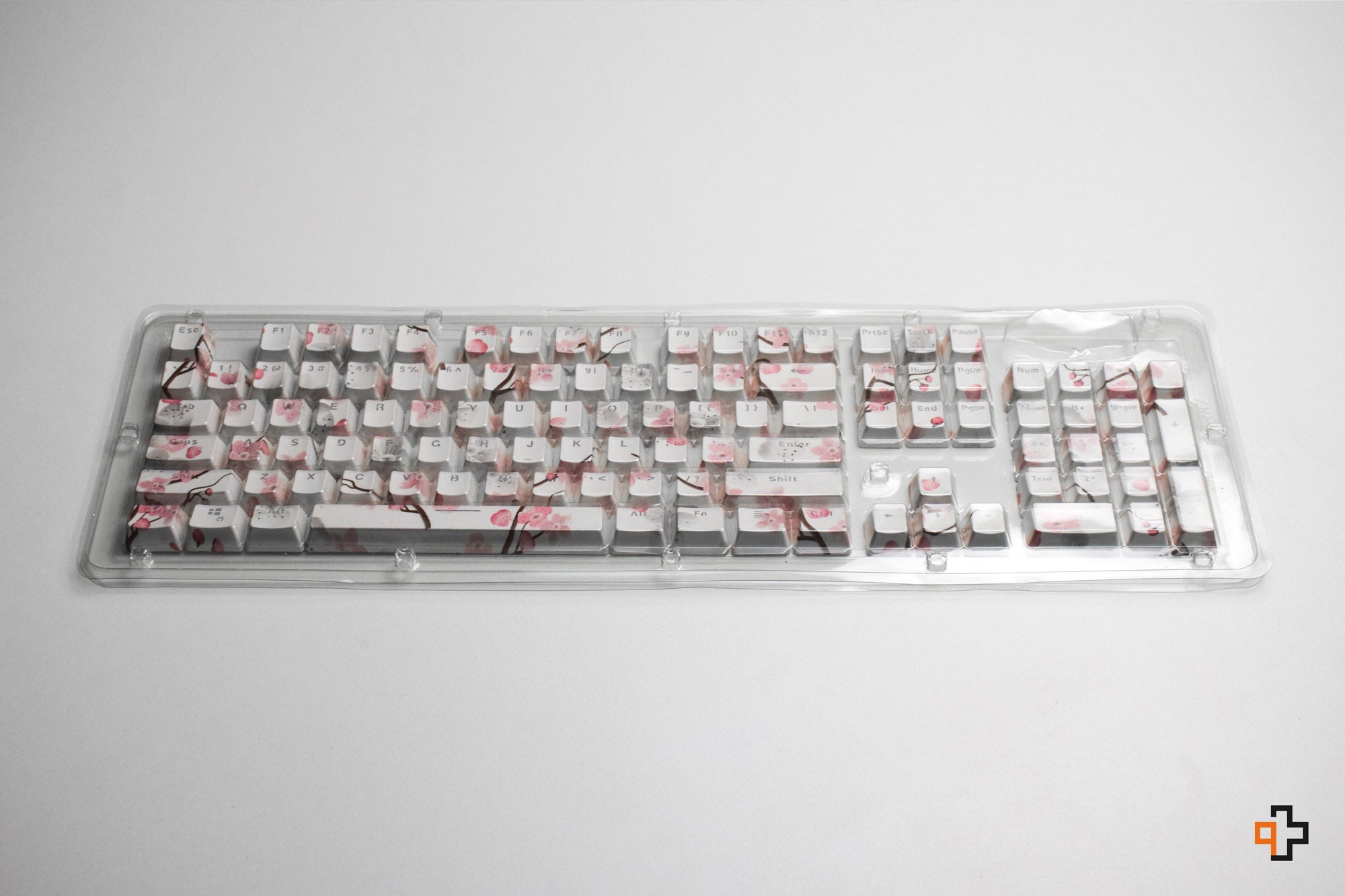 Set Keycaps QWERTY Sakura Translucent Profile OEM Material ABS – double shot - QwertyKey