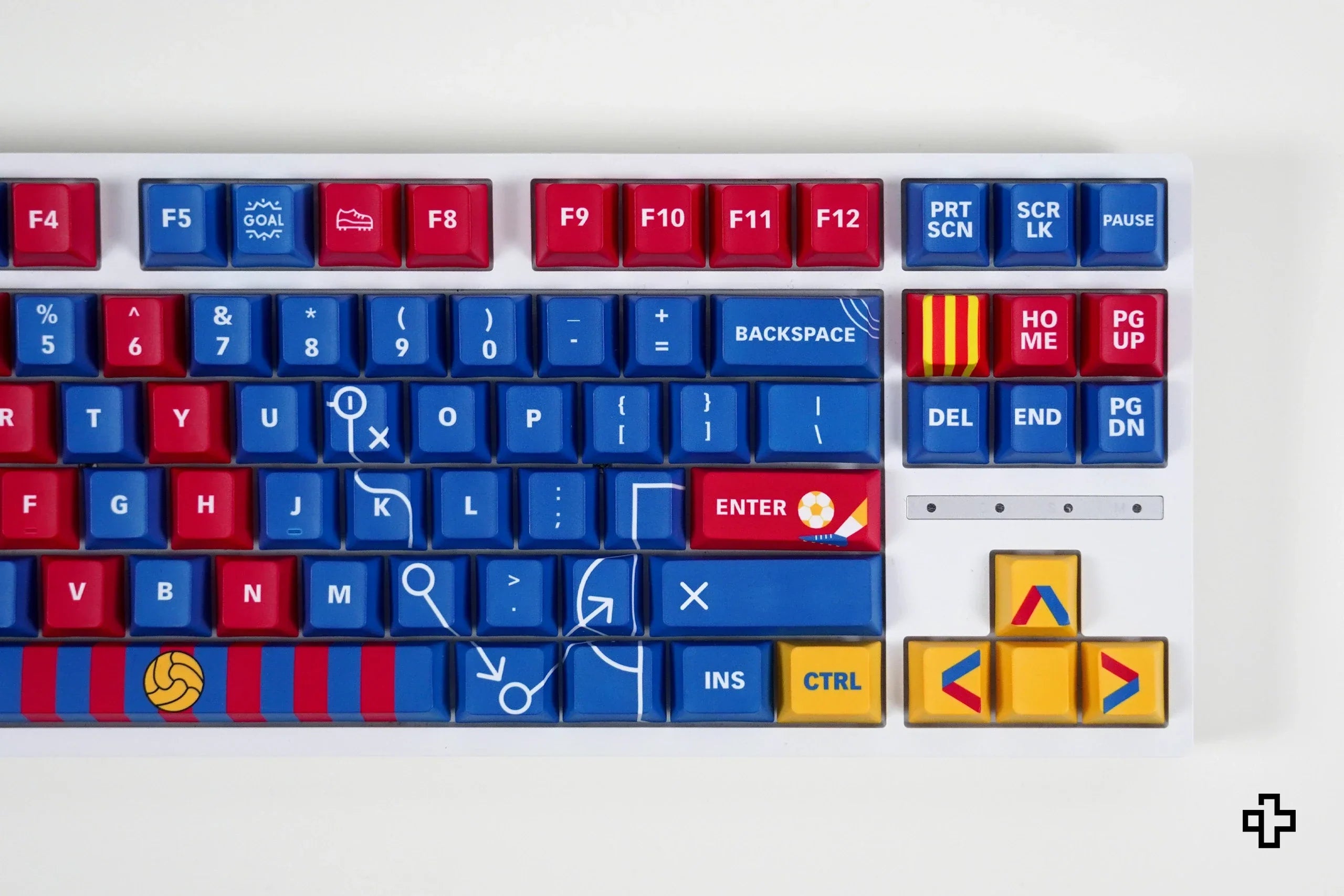 Zestaw keycapów QwertyKey Catalunya Dye Sub, profil Cherry