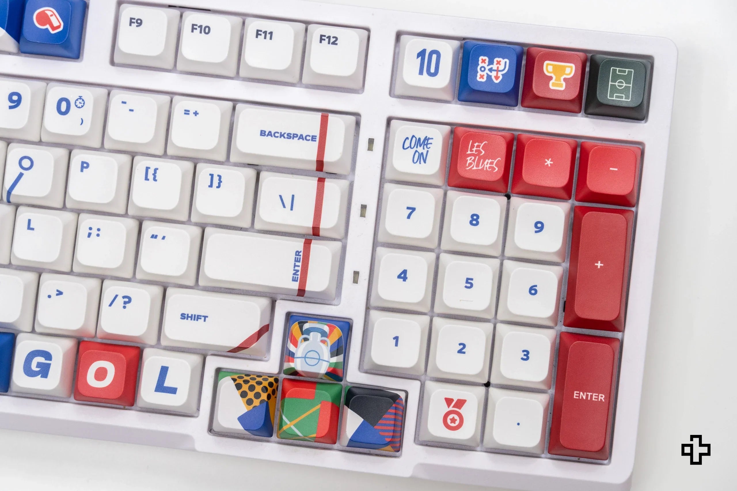 Zestaw keycapów QwertyKey Euro 2024 Anglia profil XDA materiał PBT